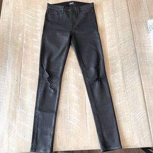 Hudson Barbara High Waist Super Skinny Coated!